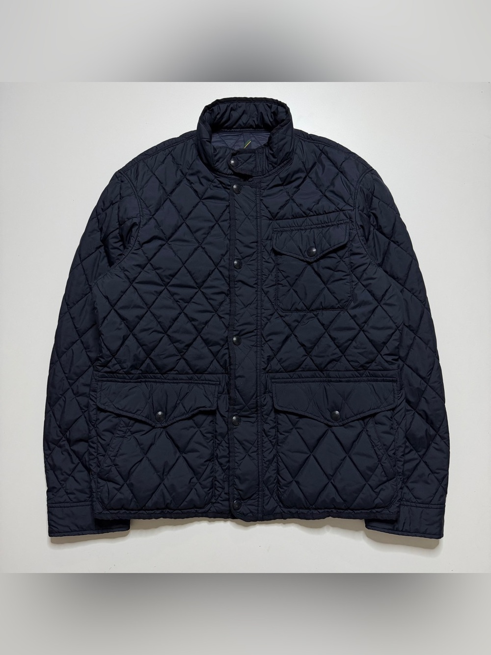 Polo Ralph Lauren Quilted Diamond Light Puffer Jacket Mens XL Navy Blue